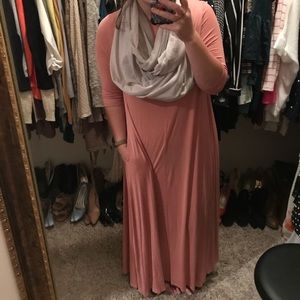Pink maxi dress